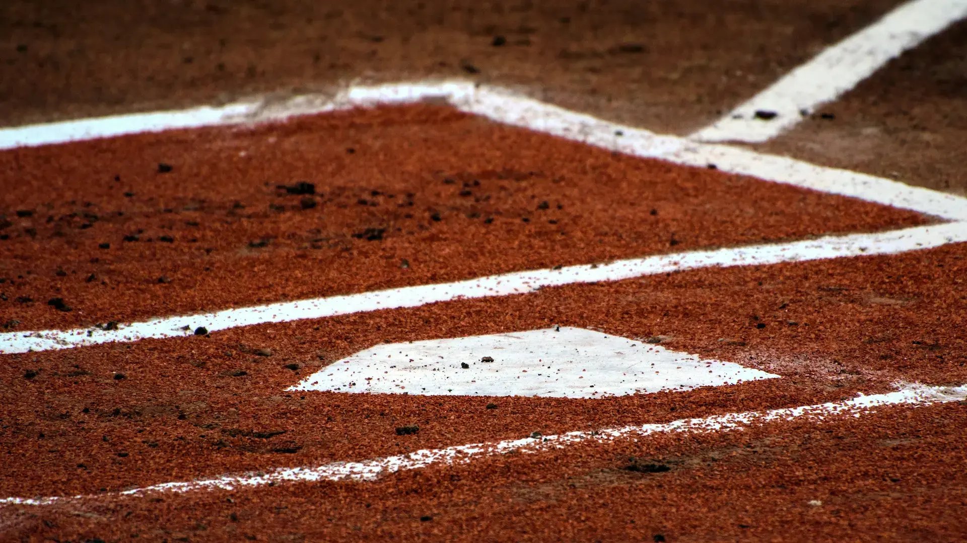 Baseball diamond close up