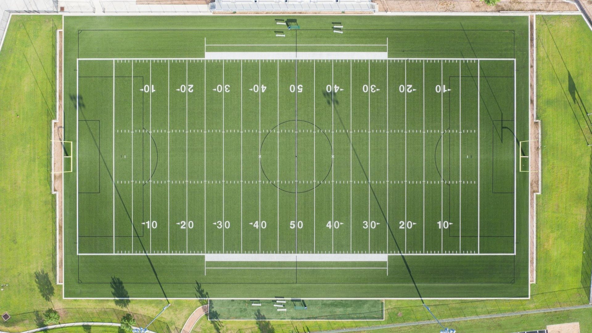 aerial-view-of-the-football-field
