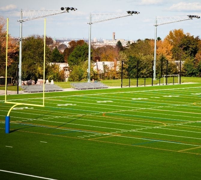 american football field s-curve