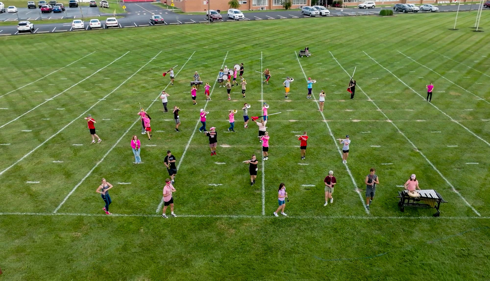 Fairbanks High School band training